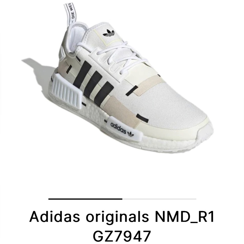 Adidas NMD R1 White Carbon